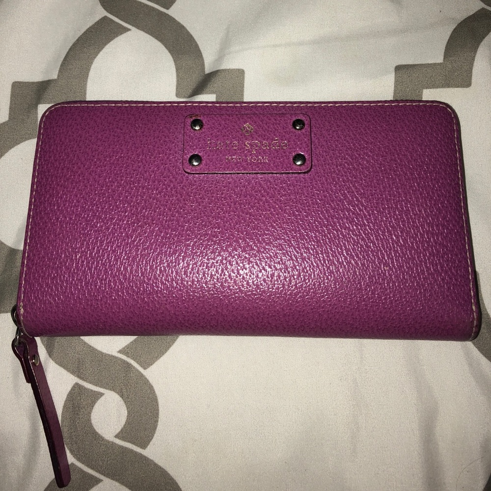 Kate Spade purple leather wallet